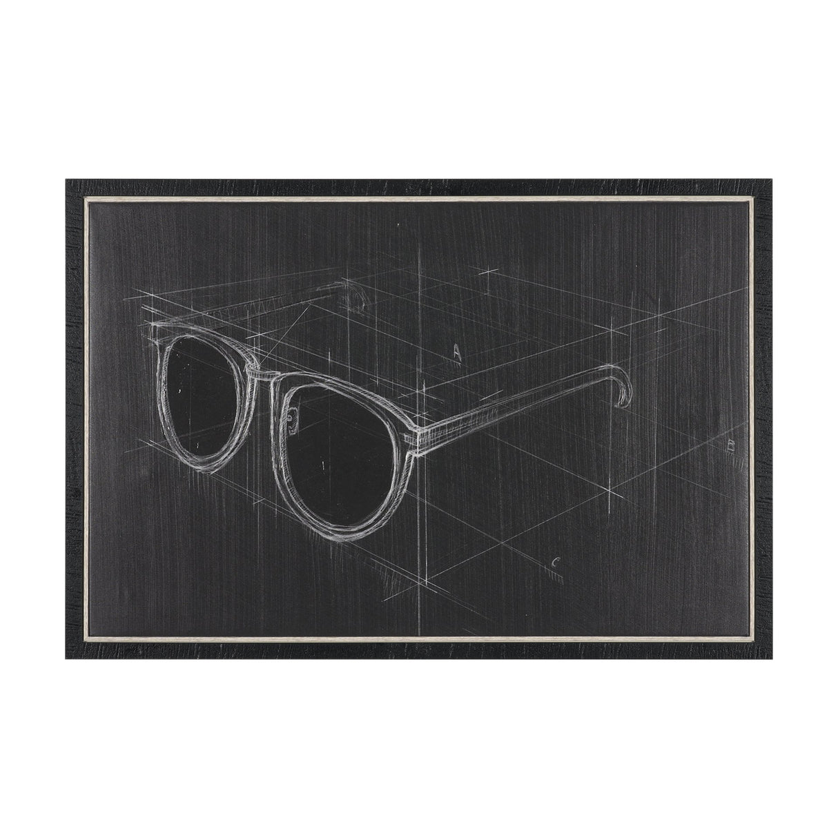Glasses II by Dayna Matthews a Hand Embellished Textured Framed Canvas from Mercana - Luna Furniture