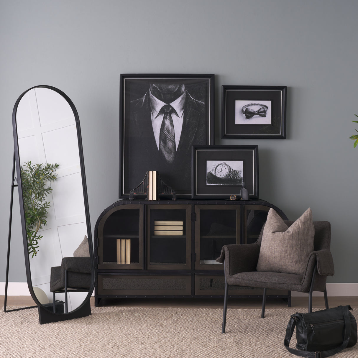 Suspension Set of 2 19L x 4W Brown Wrought Iron Suspension Bridge Bookends from Mercana - Luna Furniture
