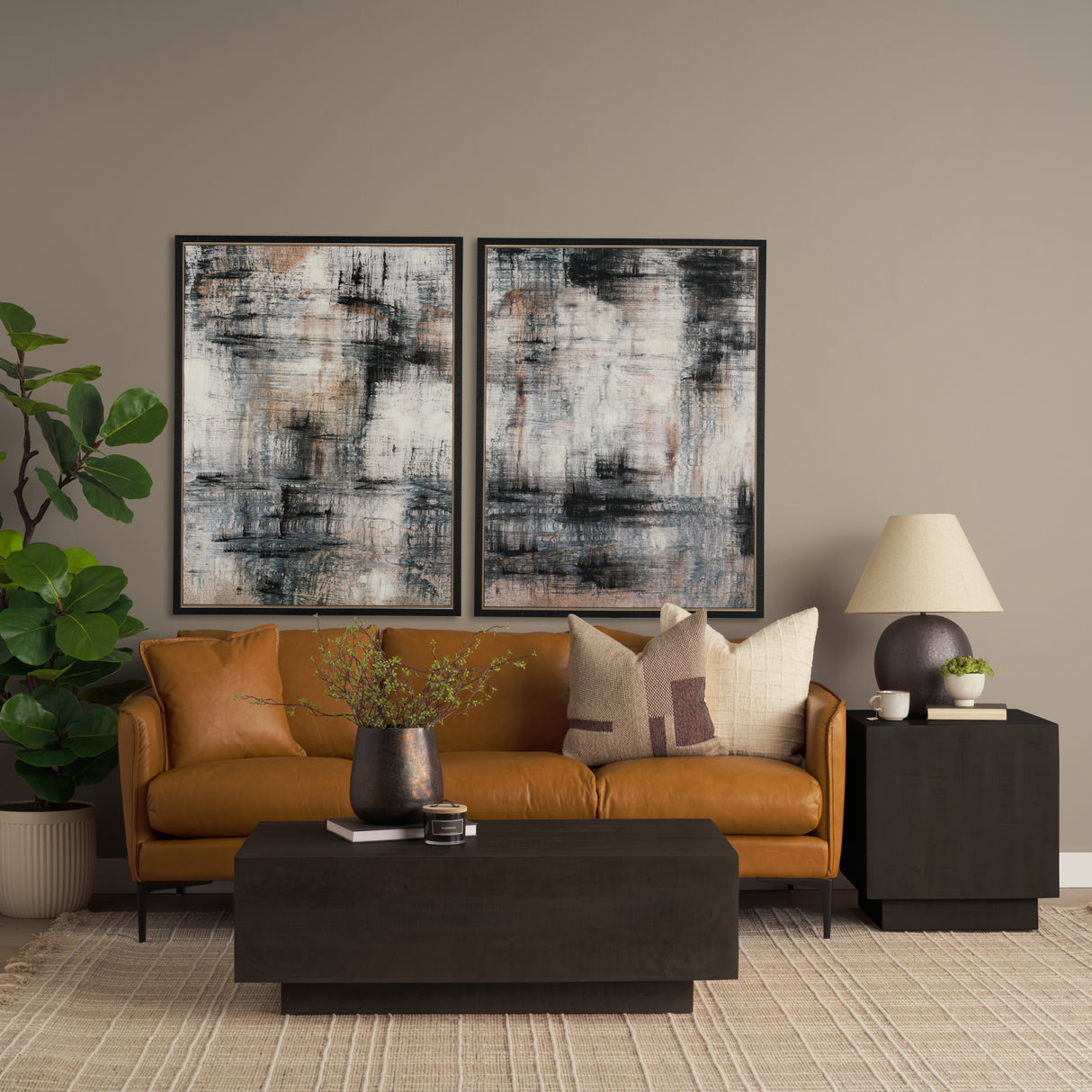 Merge Framed Canvas by Morgan McLaren a Hand Embellished Textured Framed Canvas from Mercana - Luna Furniture
