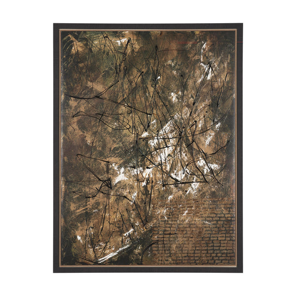 Chaos & Order II by Chad Warren a Hand Embellished Textured Framed Canvas