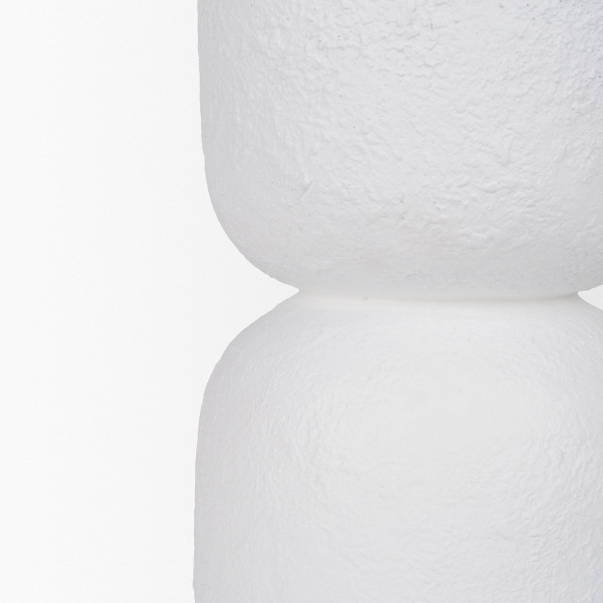 Everly 15.0L x 15.0W x 27.5H White Cement W/Beige Shade Table Lamp from Mercana - Luna Furniture