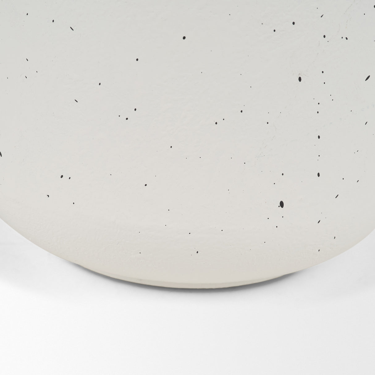 Treva Tall White w/ Black Speckles Metal Vase from Mercana - Luna Furniture