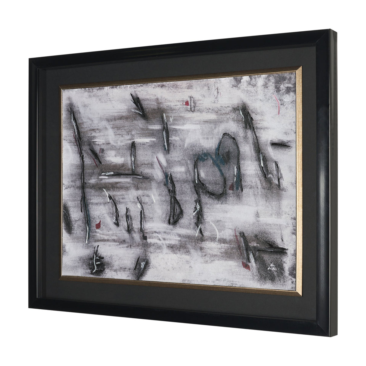Free Style by Chad Warren a Hand Embellished Framed Print under Glass from Mercana - Luna Furniture