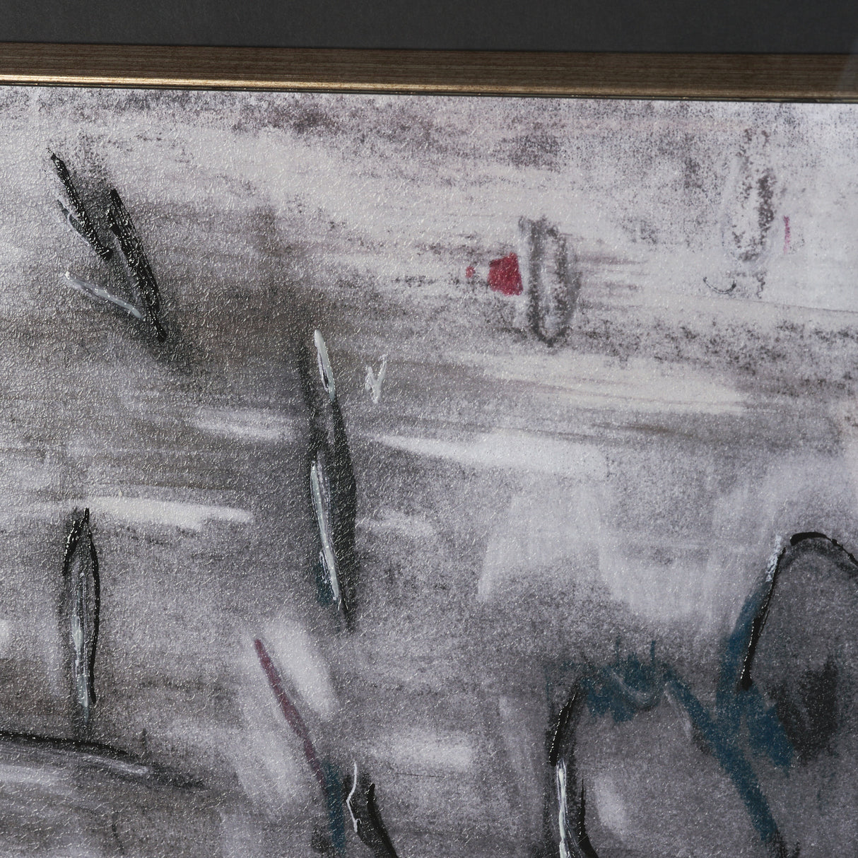 Free Style by Chad Warren a Hand Embellished Framed Print under Glass from Mercana - Luna Furniture