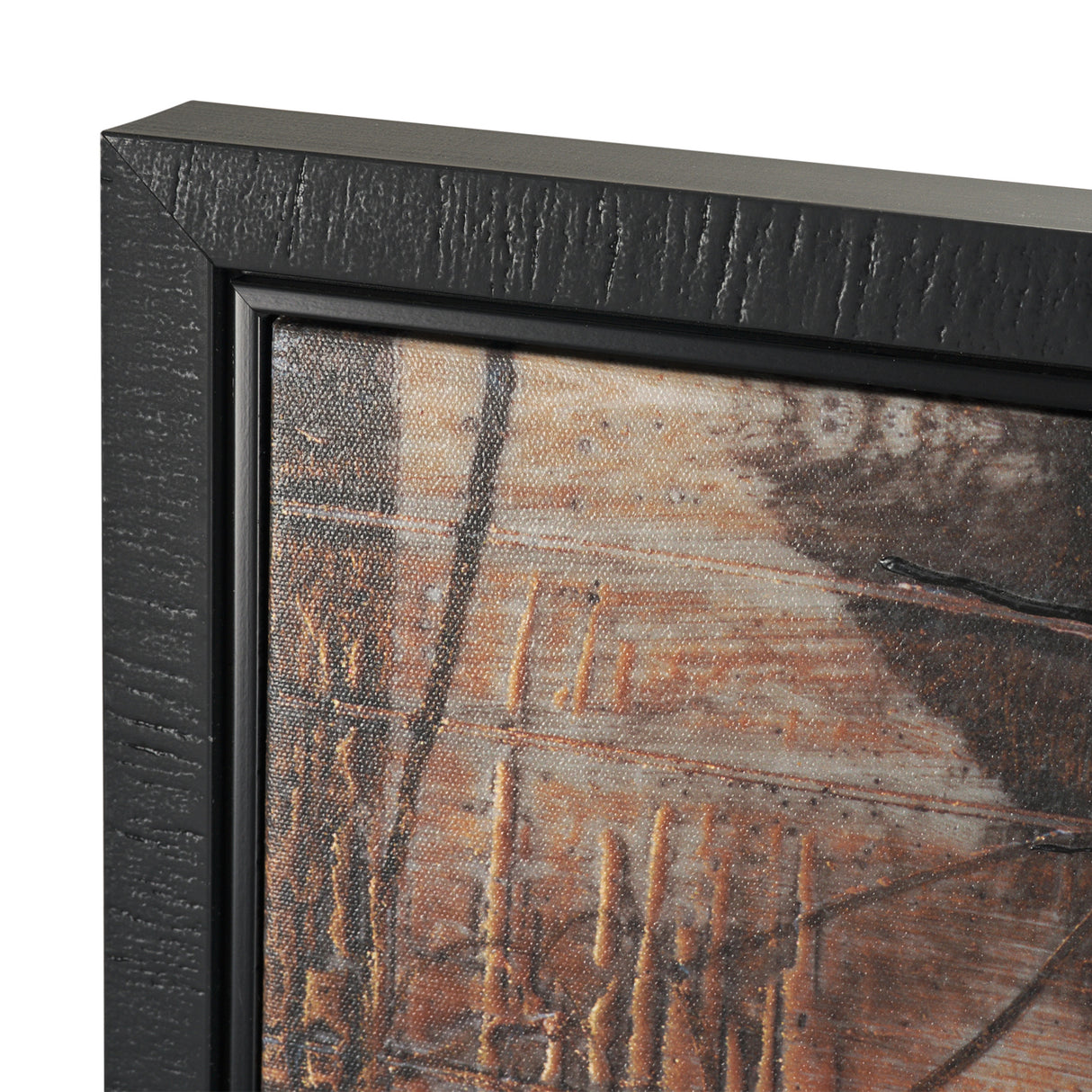 Blk Wht Bronze I by Jennifer Goldberger a Hand Embellished Textured Framed Canvas from Mercana - Luna Furniture
