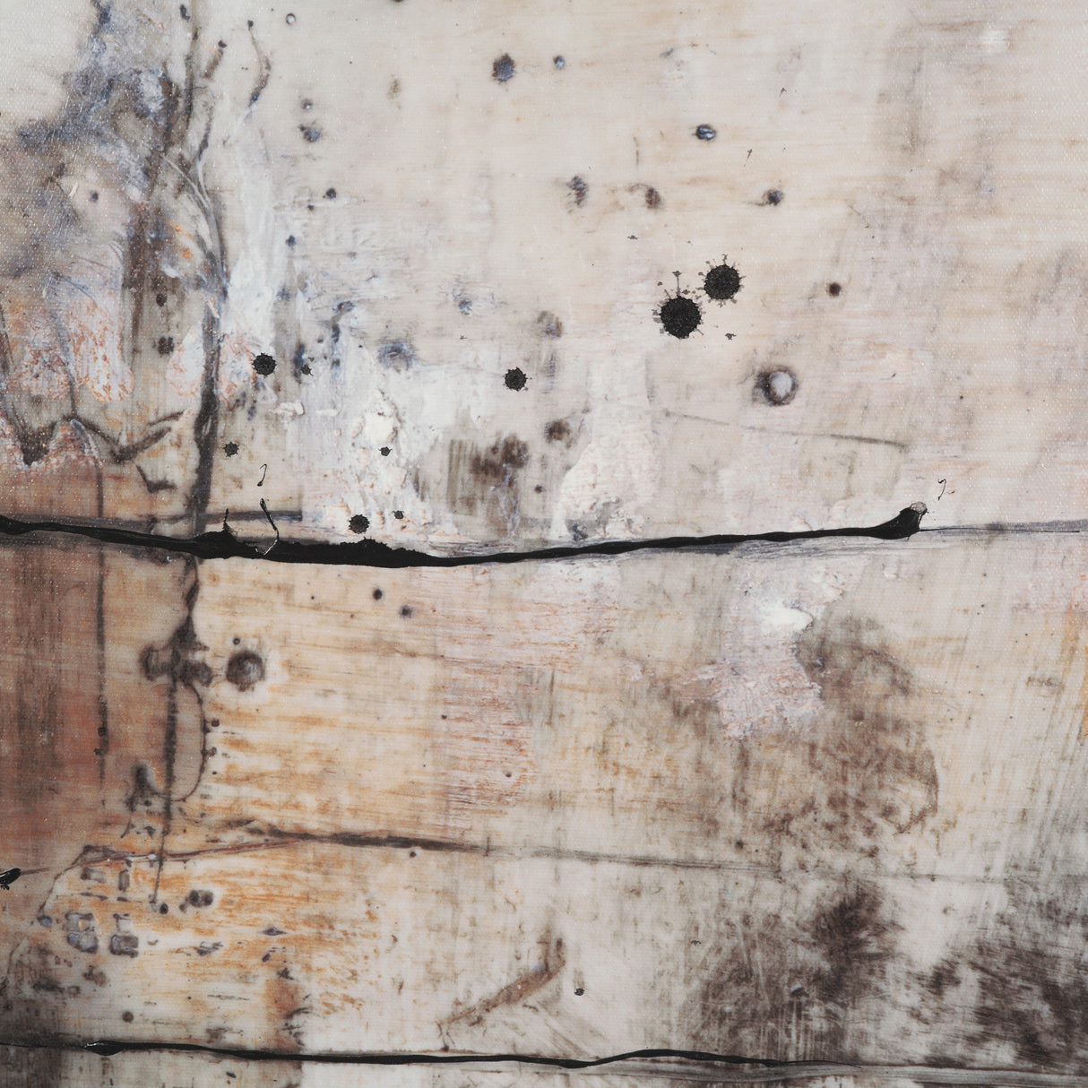 Blk Wht Bronze I by Jennifer Goldberger a Hand Embellished Textured Framed Canvas from Mercana - Luna Furniture