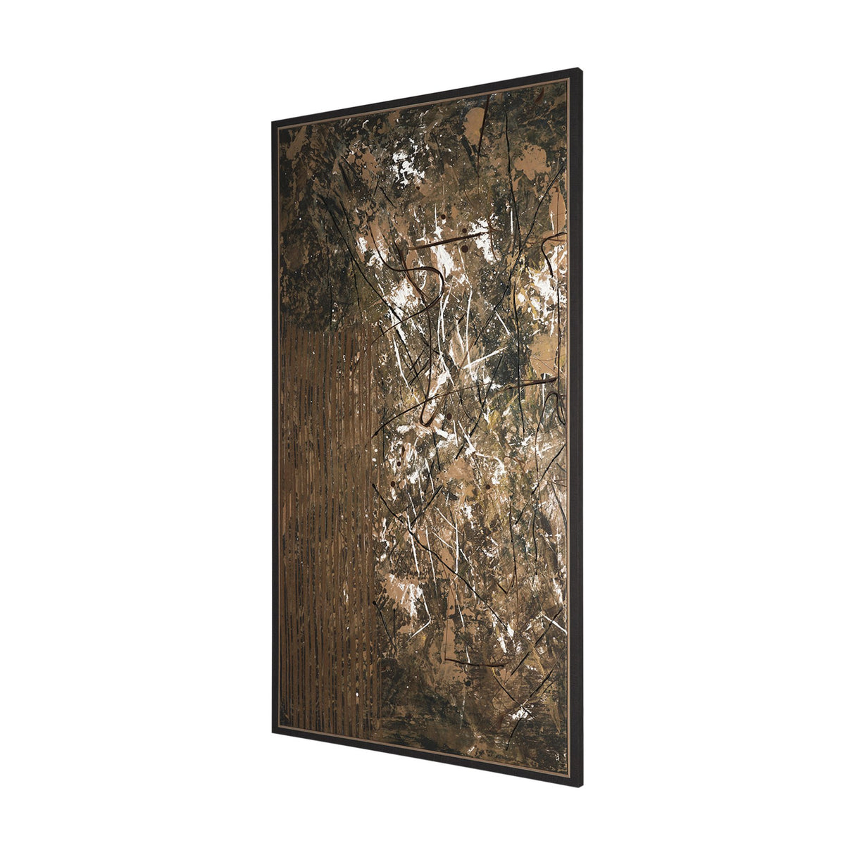 Chaos & Order I by Chad Warren a Hand Embellished Textured Framed Canvas from Mercana - Luna Furniture