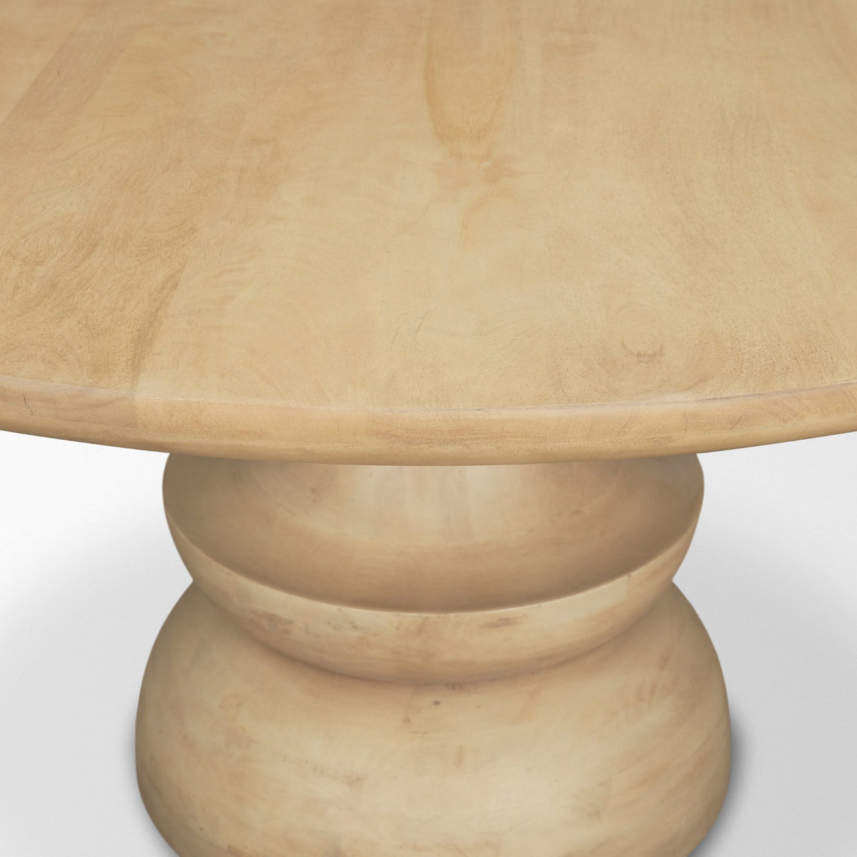 Crossman 60" Round Blonde Solid Wood & Base Dining Table from Mercana - Luna Furniture