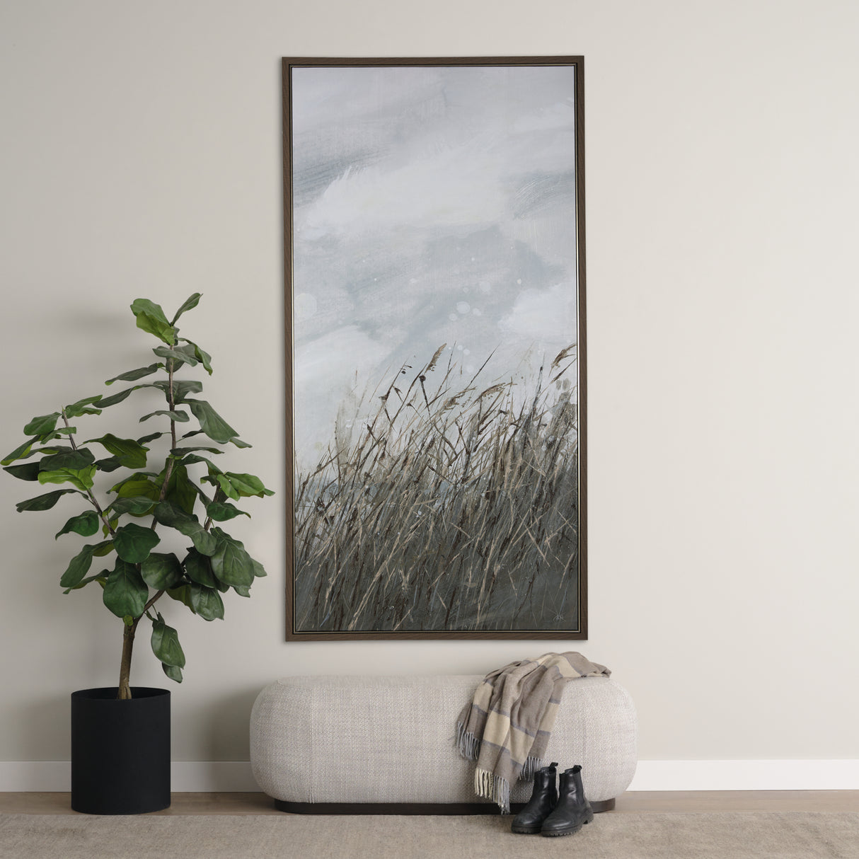 Chilly Breeze I by Mercana Studio a Hand Embellished Textured Framed Canvas from Mercana - Luna Furniture