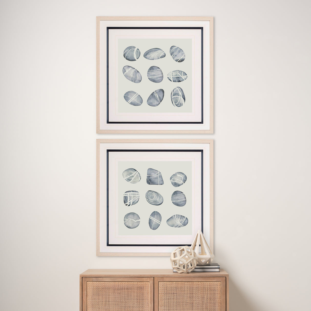 River Worn II by Grace Popp a Framed Art Print Matted under Glass from Mercana - Luna Furniture