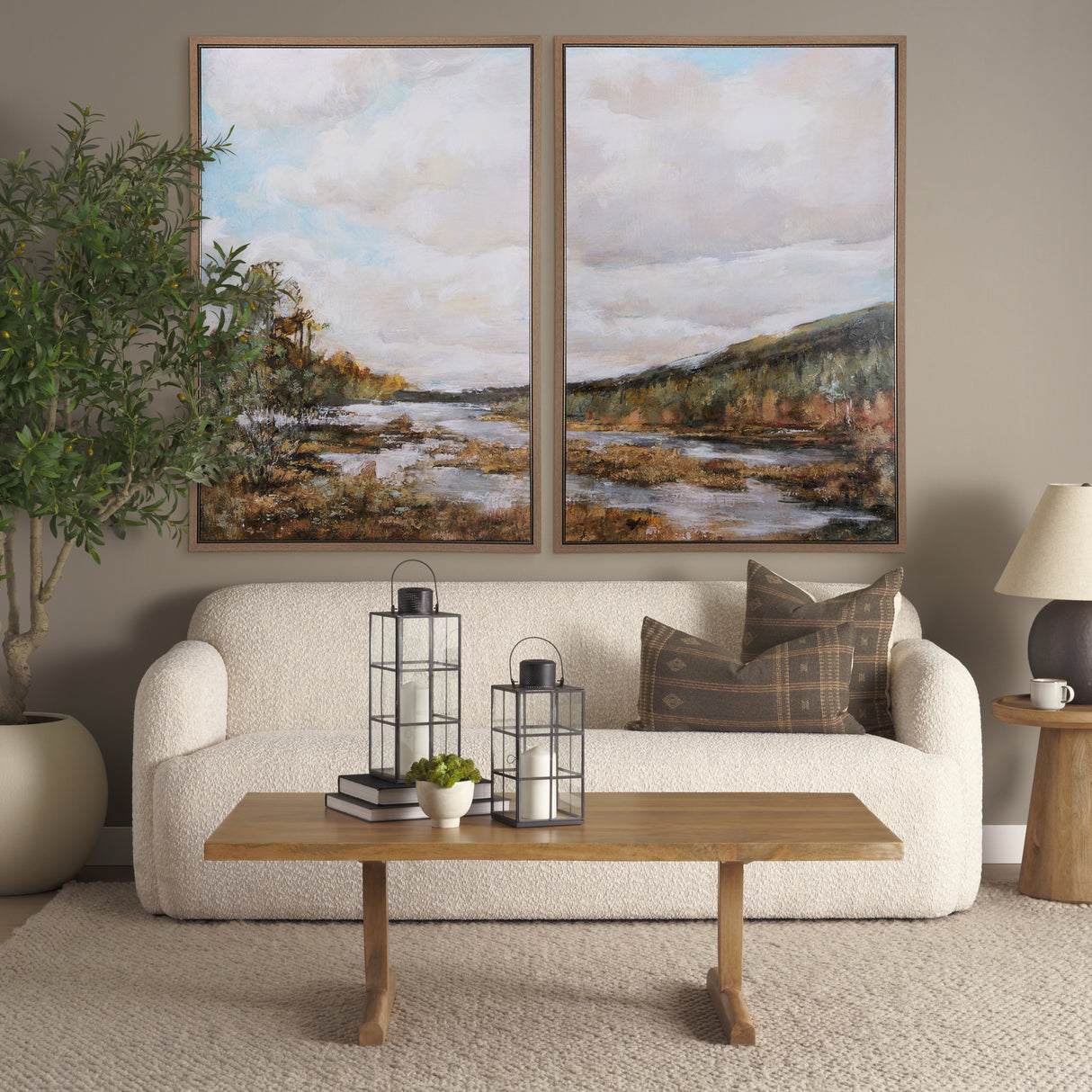 River Valley by Mercana Studio a Hand Embellished Textured Framed Canvas from Mercana - Luna Furniture