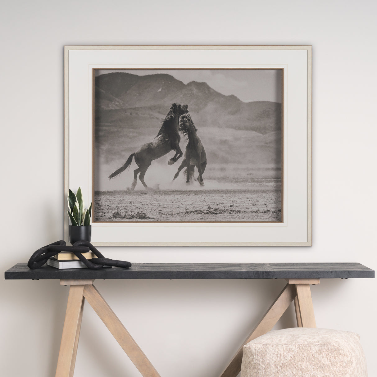 The Meeting by Nancy Crowell a Hand Embellished Framed Photo Art Print Matted under Glass from Mercana - Luna Furniture