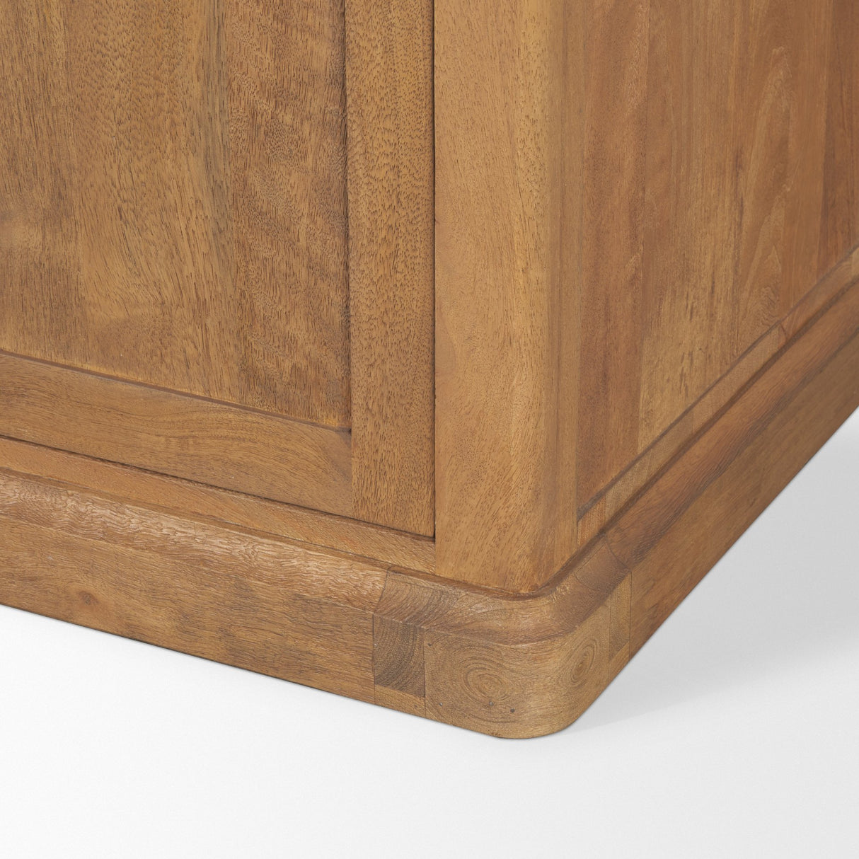 Baron Light Brown Solid Wood w/ Antiqued Brass Knobs 3-Drawer 6-Door Sideboard from Mercana - Luna Furniture