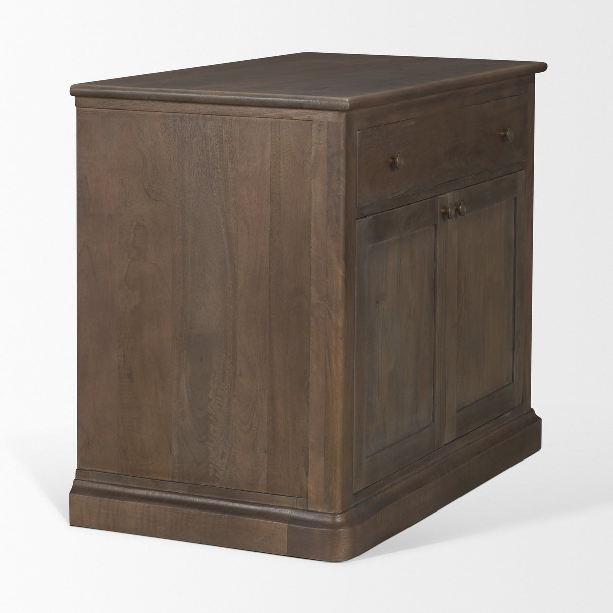Baron Dark Brown Solid Wood w/ Antique Knobs 2-Door Accent Cabinet from Mercana - Luna Furniture