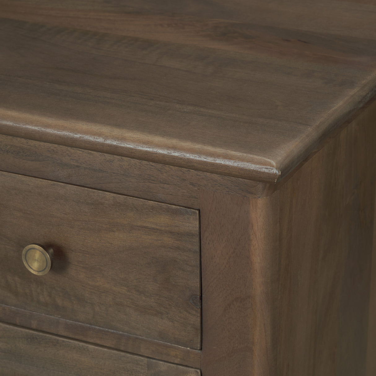 Baron Dark Brown Solid Wood w/ Antique Knobs 2-Door Accent Cabinet from Mercana - Luna Furniture