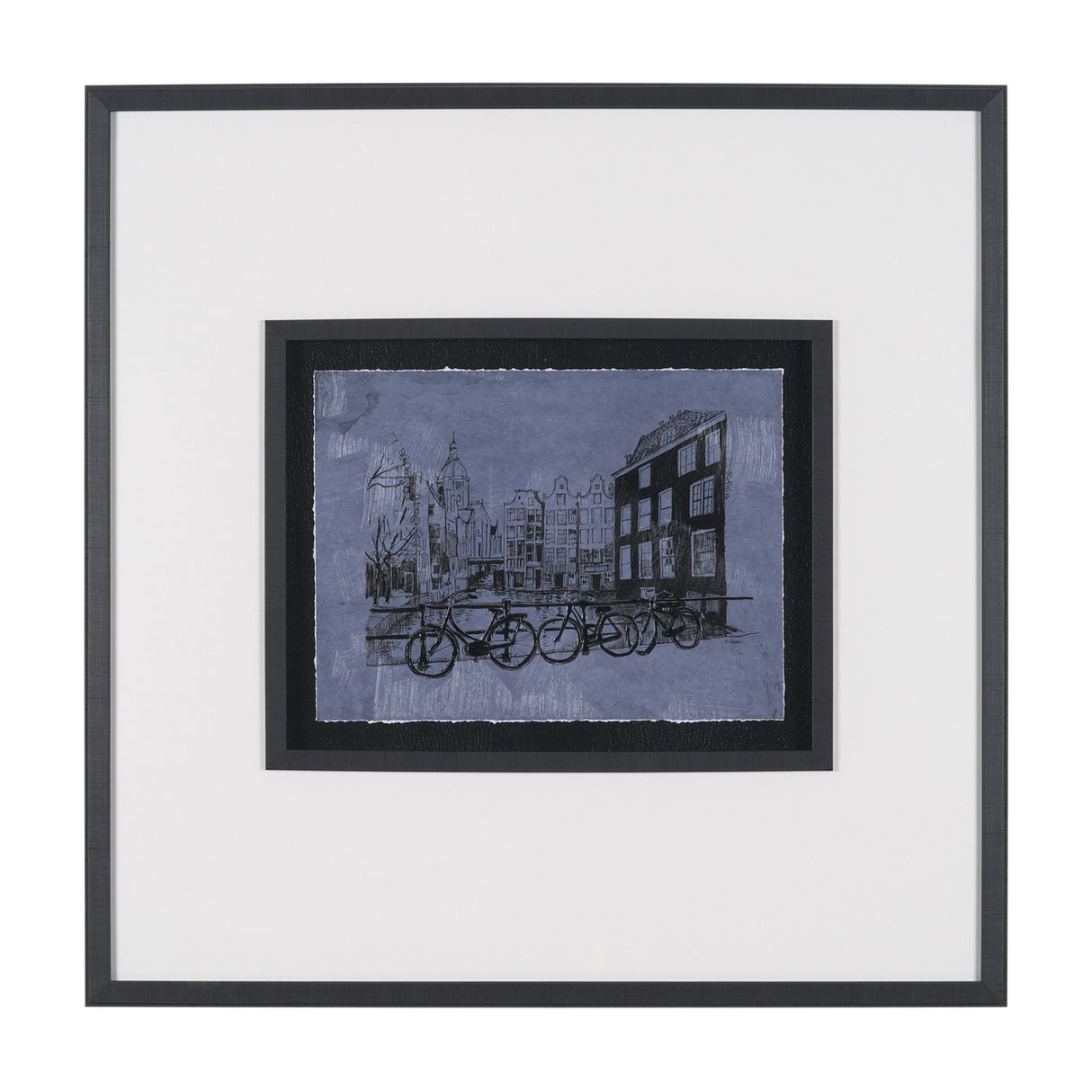 City of Canals I by Mercana Studio Hand Embelished Textured Framed Artwork Matted under Glass from Mercana - Luna Furniture