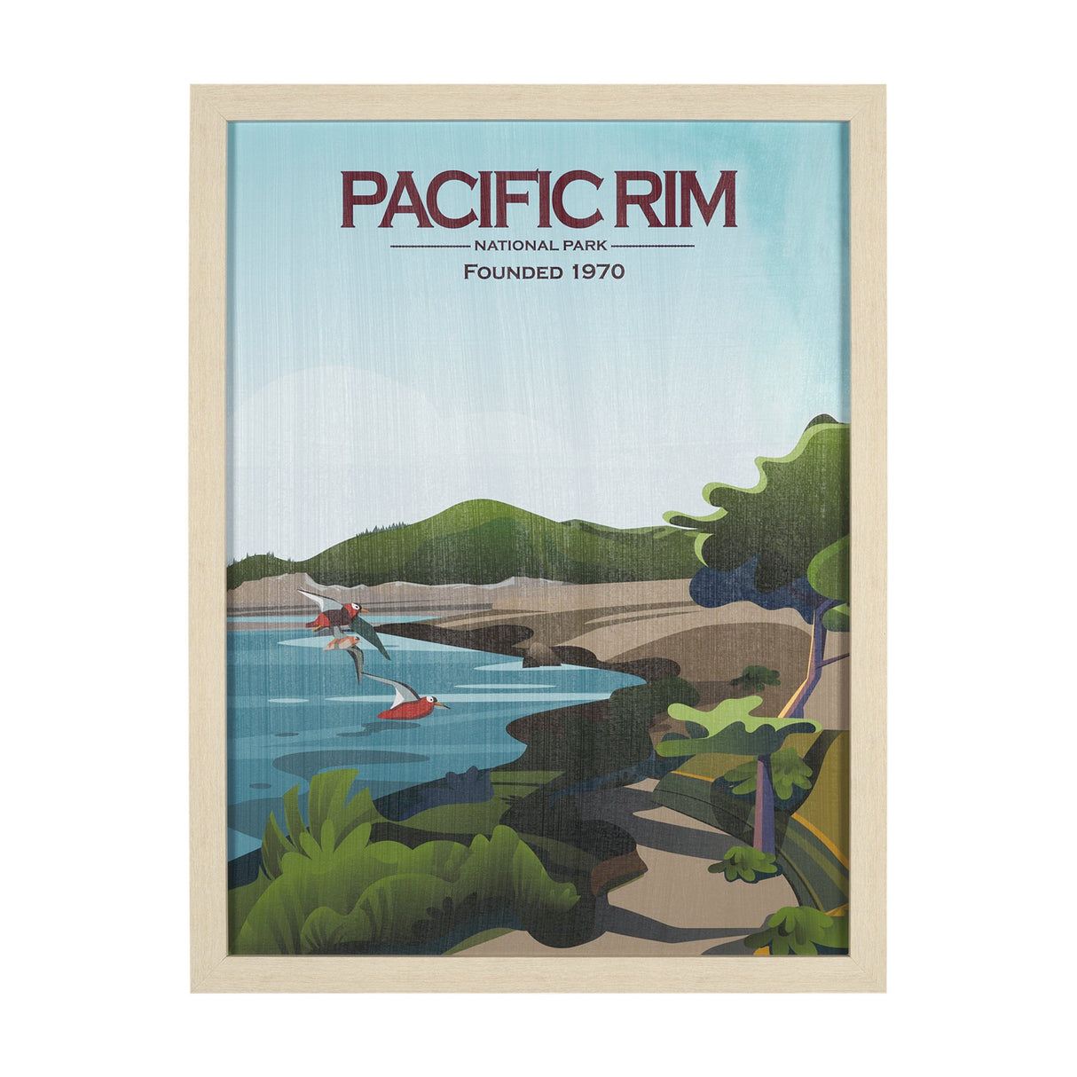 Pacific Rim GO (L) by Mercana Studio a Hand Embellished Decograph Framed Art Print from Mercana - Luna Furniture
