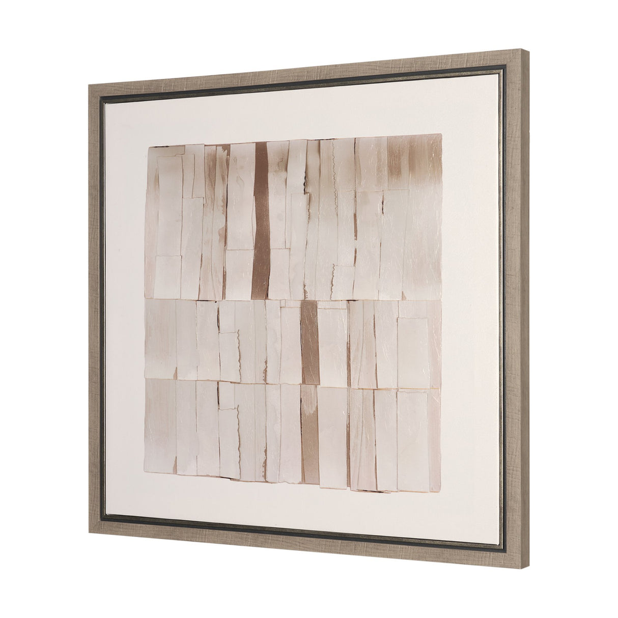 Glazed Echoes White II by Cartissi Hand-Embellished Textured Framed Canvas Artwork from Mercana - Luna Furniture