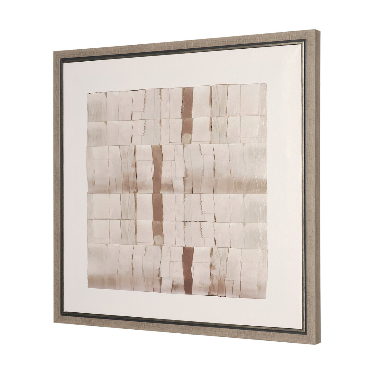 Glazed Echoes White III by Cartissi Hand-Embellished Textured Framed Canvas Artwork from Mercana - Luna Furniture