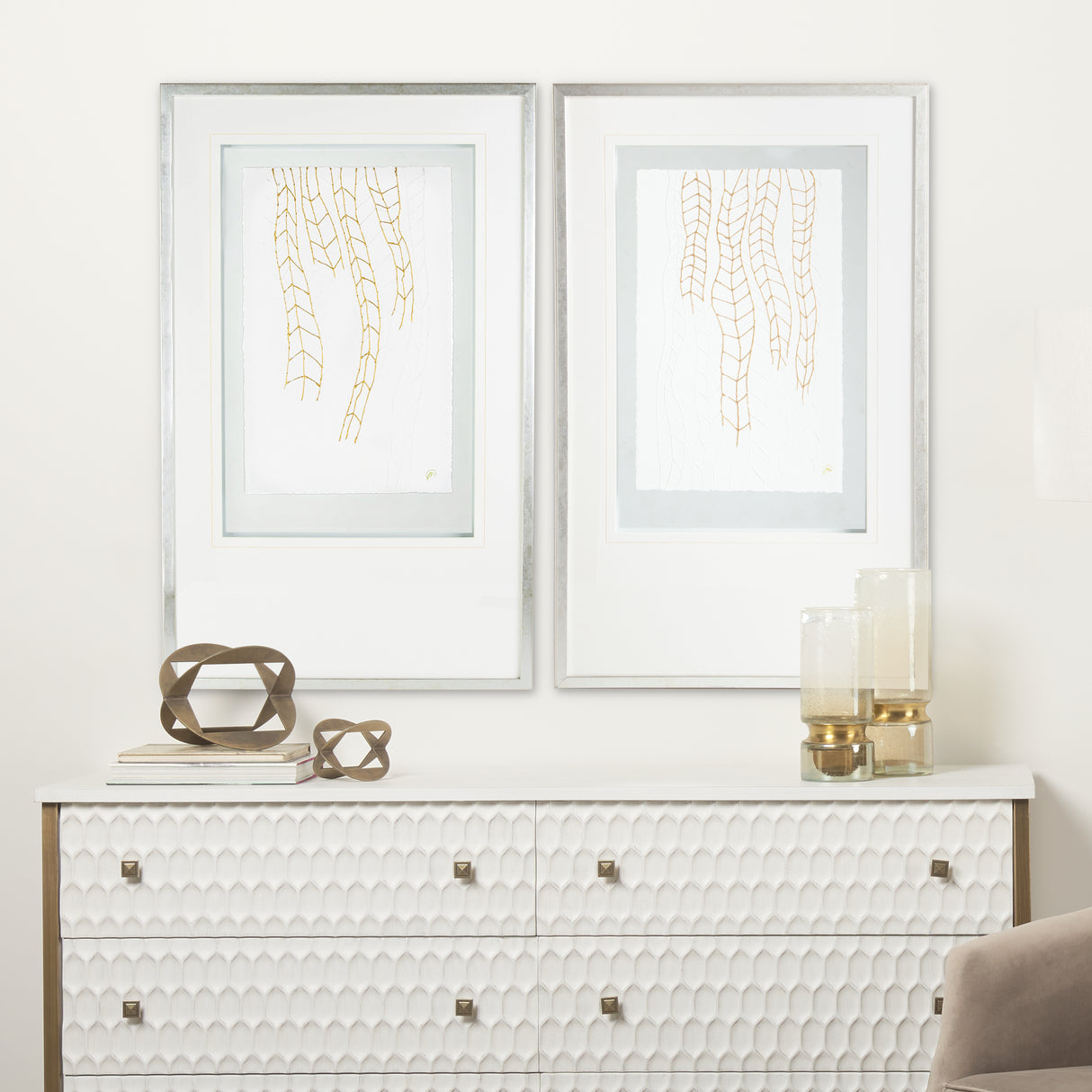 Vin II by Studio M a handmade Original Framed Artwork under Glass from Mercana - Luna Furniture