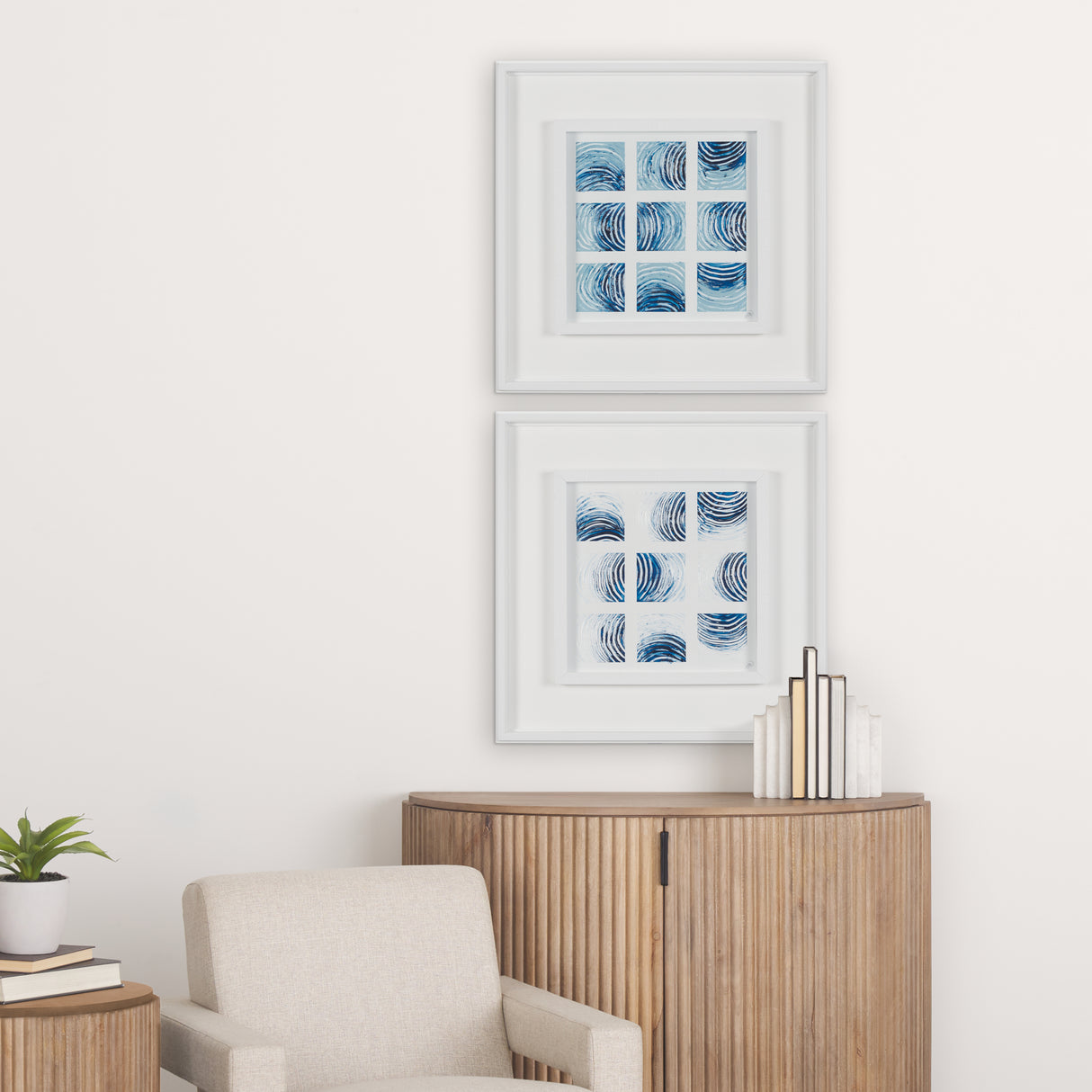 Ocean Sounds II by Studio M a handmade Original Framed Artwork under Glass from Mercana - Luna Furniture