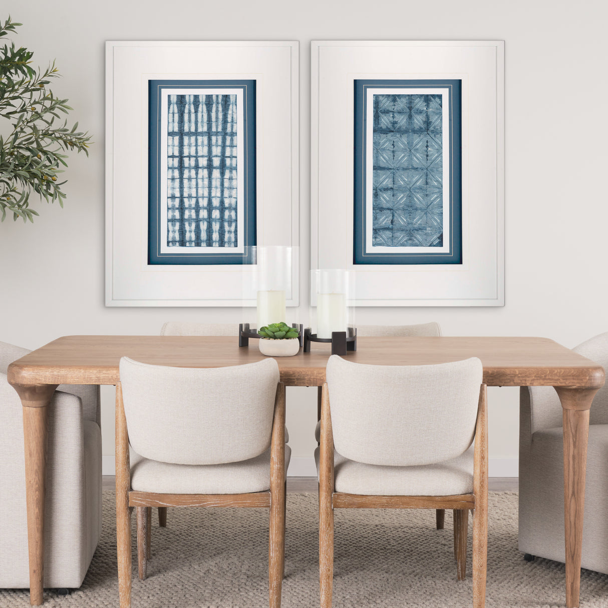 Shibori III by Chariklia Zarris a Framed Art Print Matted under Glass from Mercana - Luna Furniture
