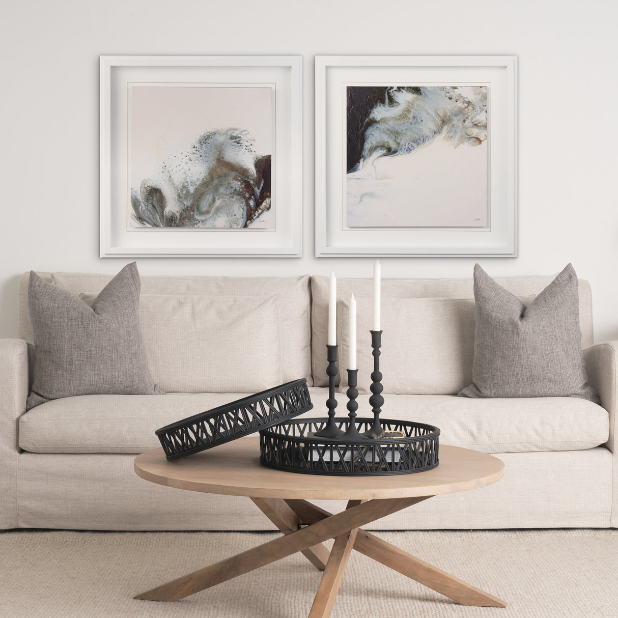 Threshold I by Mercana Studio a Hand Embellished Textured Framed Art Print from Mercana - Luna Furniture