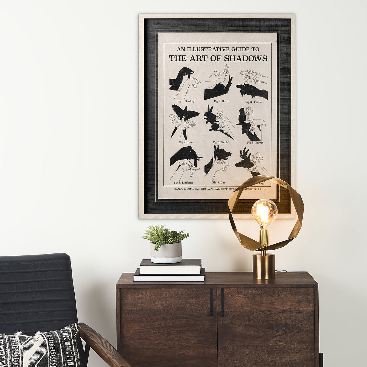 The Art of Shadows X by Mercana Studio Hand Embellished Textured Framed Art Print Matted under Glass from Mercana - Luna Furniture