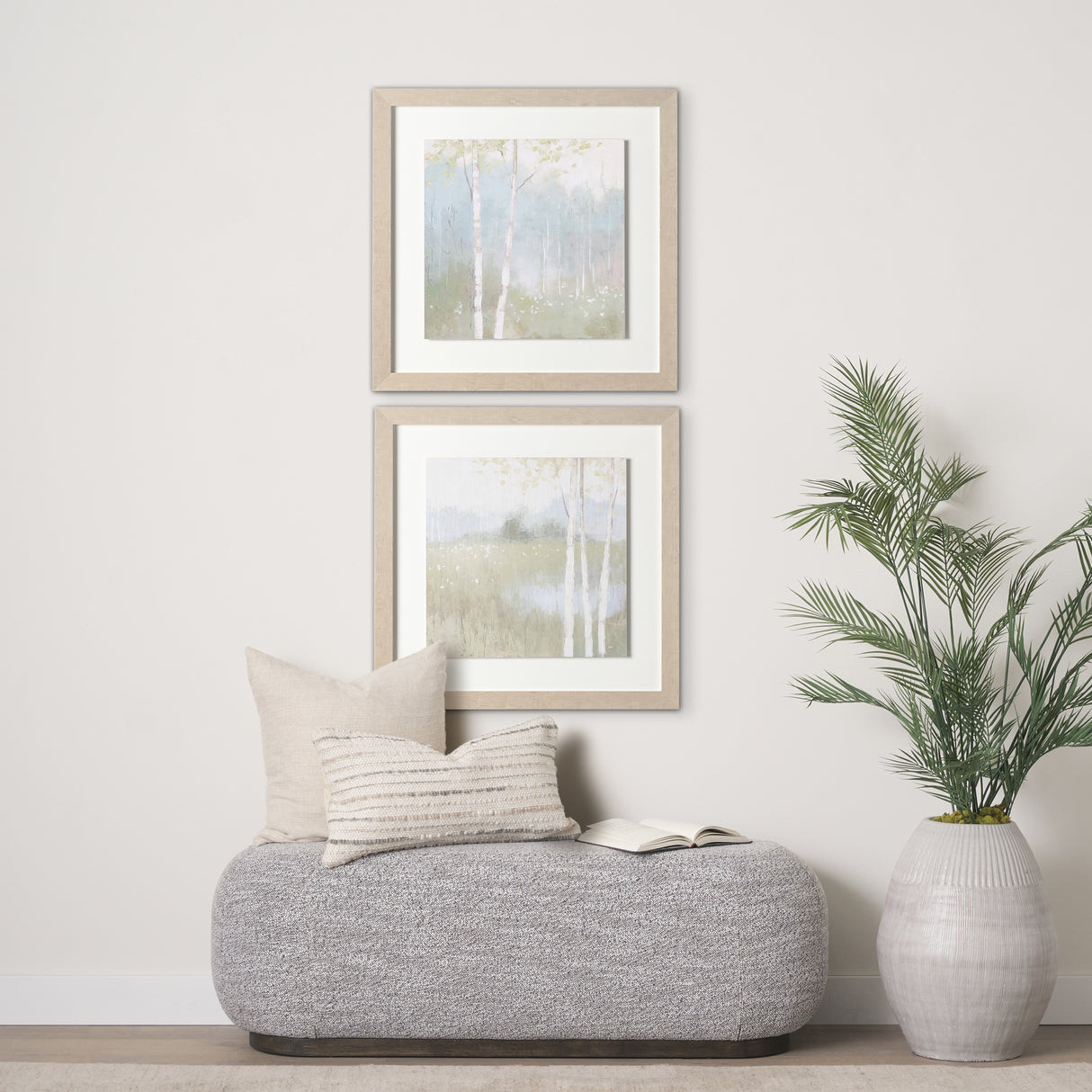 Spring Fling I Cool by Mercana Studio a Hand Embellished Textured Framed Art Print from Mercana - Luna Furniture
