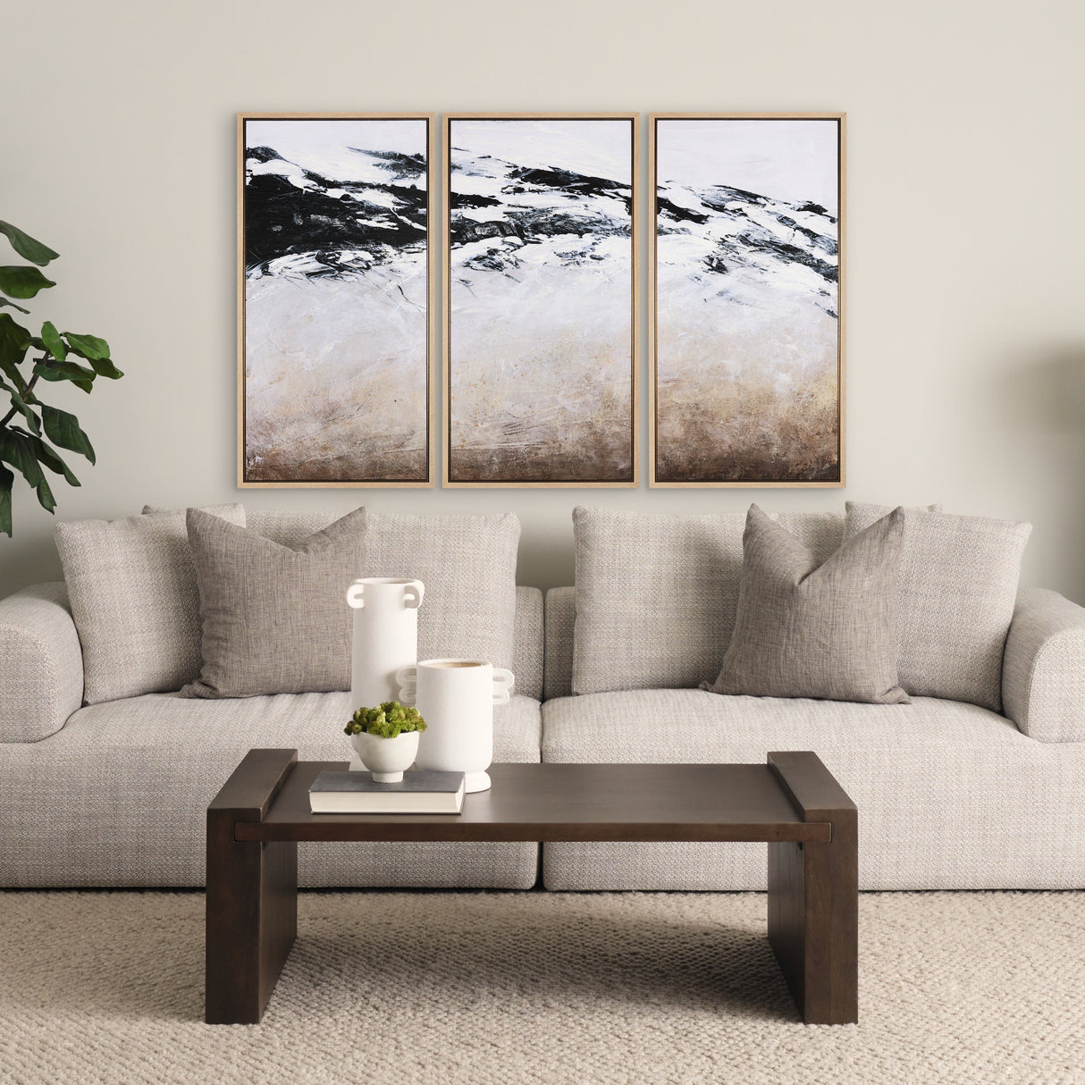 Black Strokes II by Mercana Studio a Hand Embellished Textured Framed Canvas from Mercana - Luna Furniture