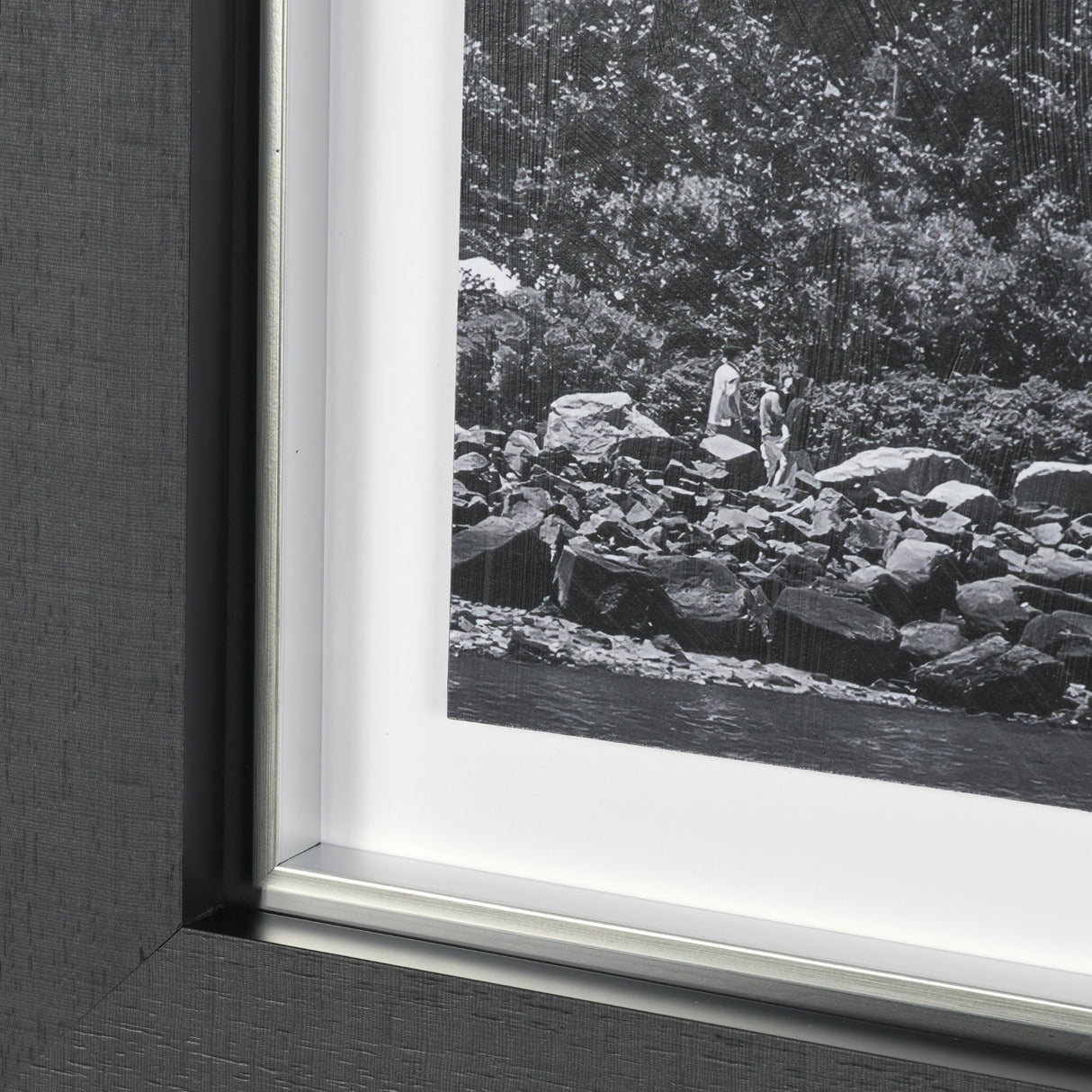 Brooklyn Bridge (Set of 3) by Richard Silver Textured Framed Art Print Matted under Glass from Mercana - Luna Furniture