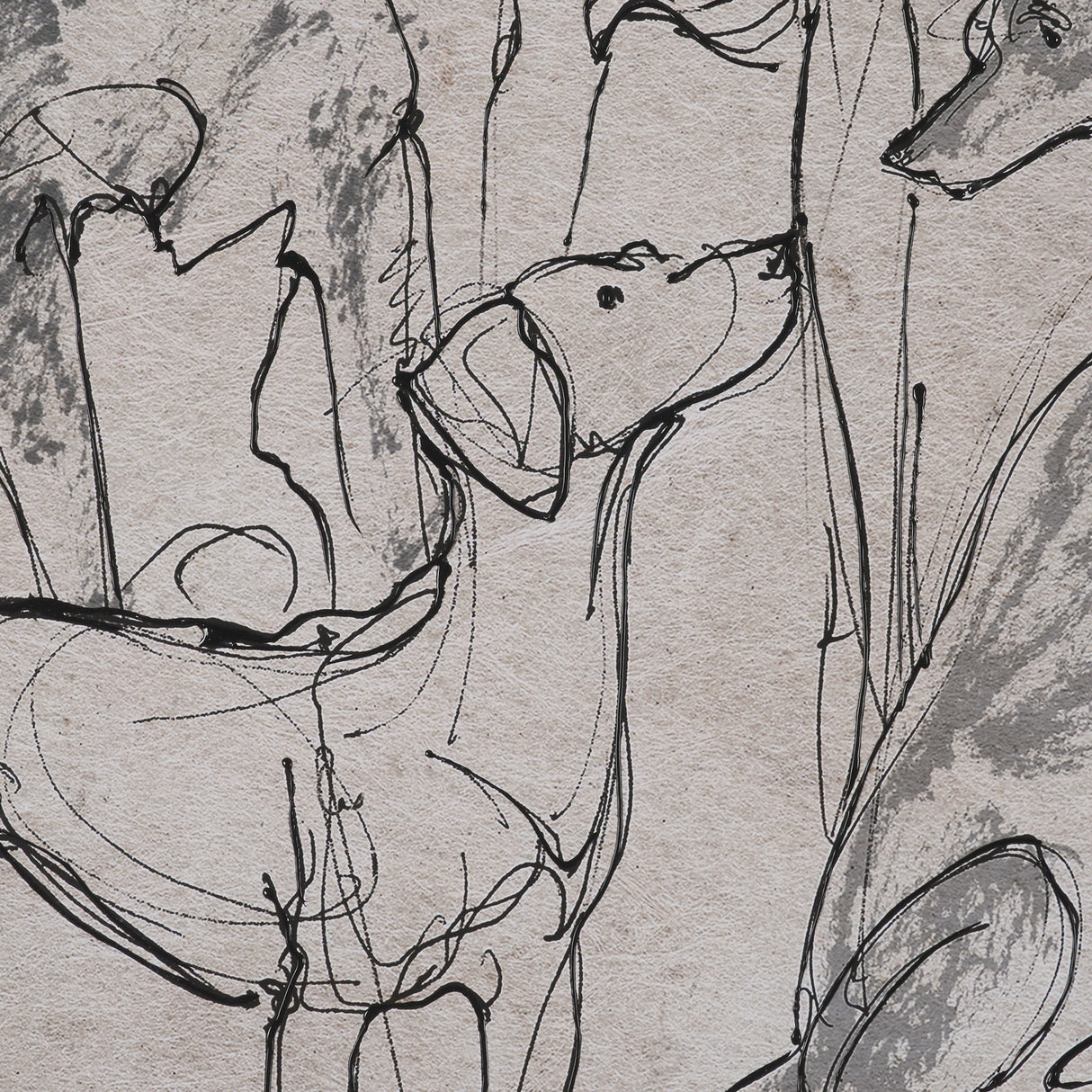 Dog Sketches II by Mercana Studio Hand Embelished Framed Artwork Matted under Glass from Mercana - Luna Furniture