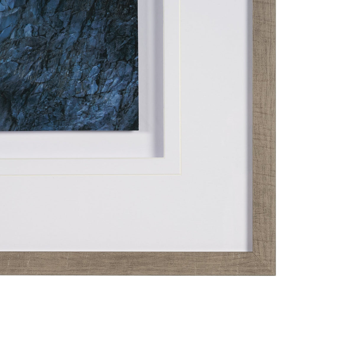 Skagway, Alaska Mountains by Richard Silver Textured Framed Art Print Matted under Glass from Mercana - Luna Furniture