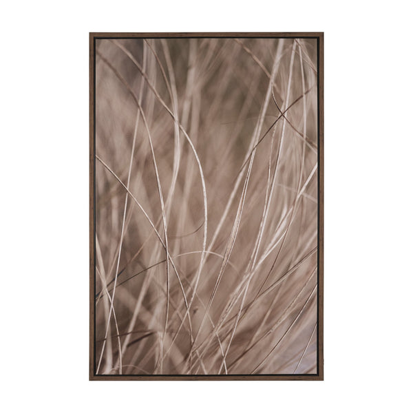 Summer Grass 3 by Mareike Bohmer Hand-Embellished Textured Framed Canvas Art Print