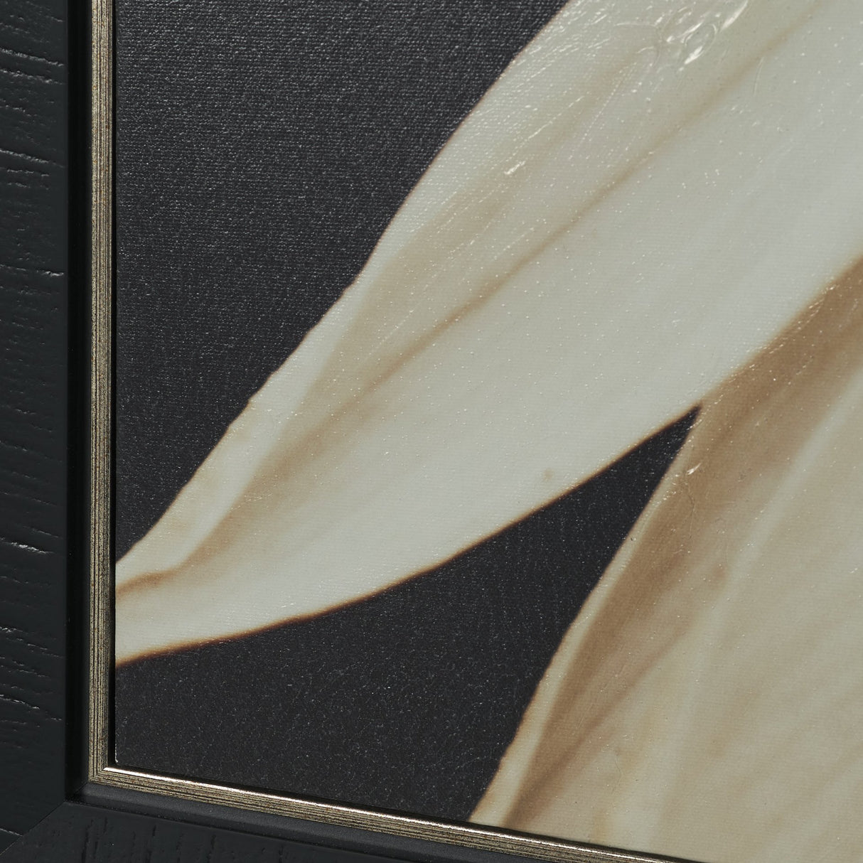 Quiet by Olivia Joy StClaire Hand-Embellished Textured Framed Canvas Art Print from Mercana - Luna Furniture