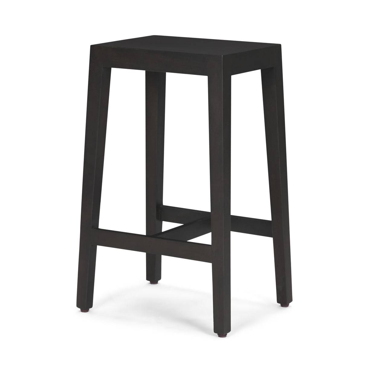 Colony Black-Brown Solid Wood Counter Stool from Mercana - Luna Furniture