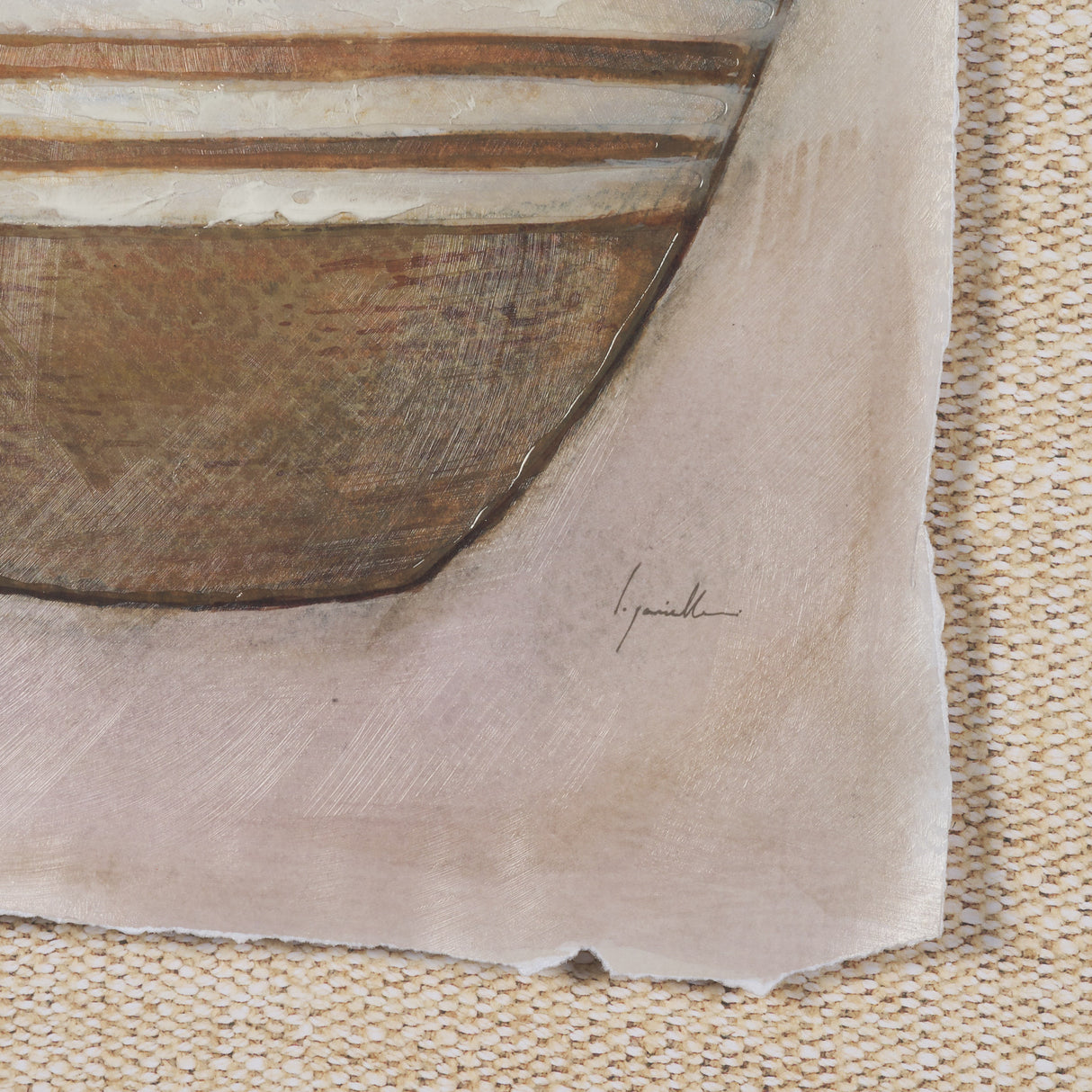 Peruvian Beginnings II by Mercana Studio Hand Embelished Textured Framed Artwork Matted under Glass from Mercana - Luna Furniture