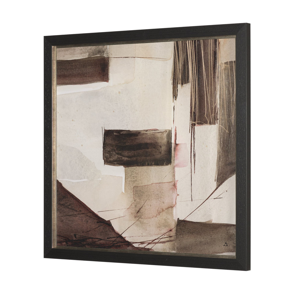 Quiet Constructs II by Mercana Studio Hand Embelished Textured Framed Artwork Matted from Mercana - Luna Furniture