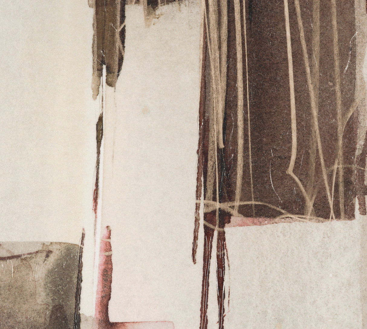 Quiet Constructs II by Mercana Studio Hand Embelished Textured Framed Artwork Matted from Mercana - Luna Furniture