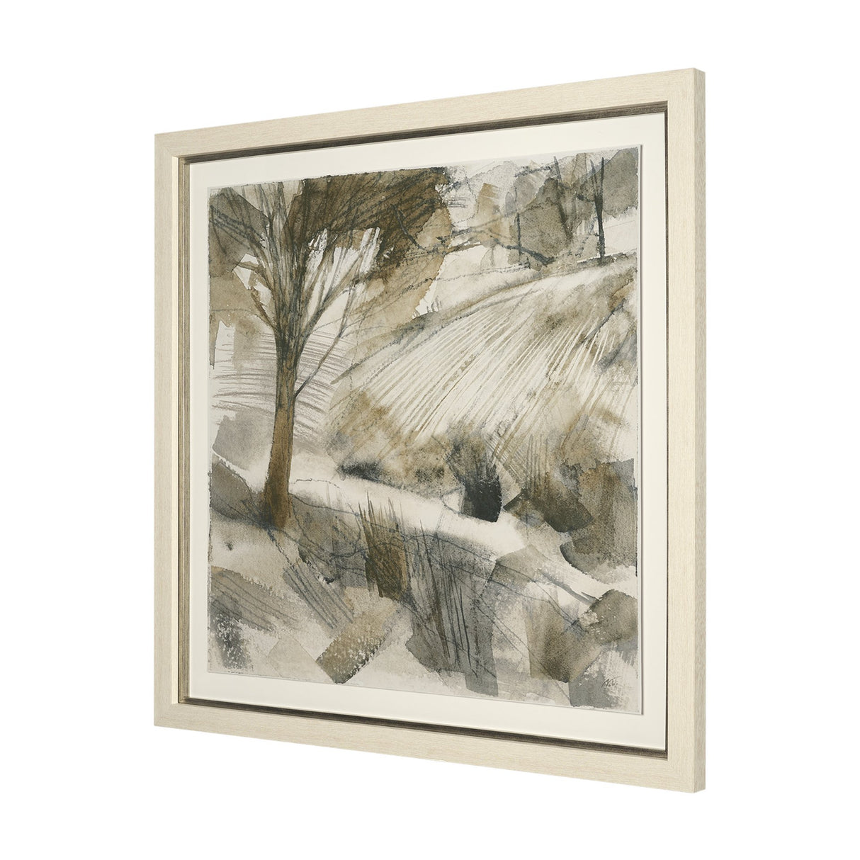 Deer Trail I by Mercana Studio Hand Embelished Textured Framed Artwork Matted under Glass from Mercana - Luna Furniture