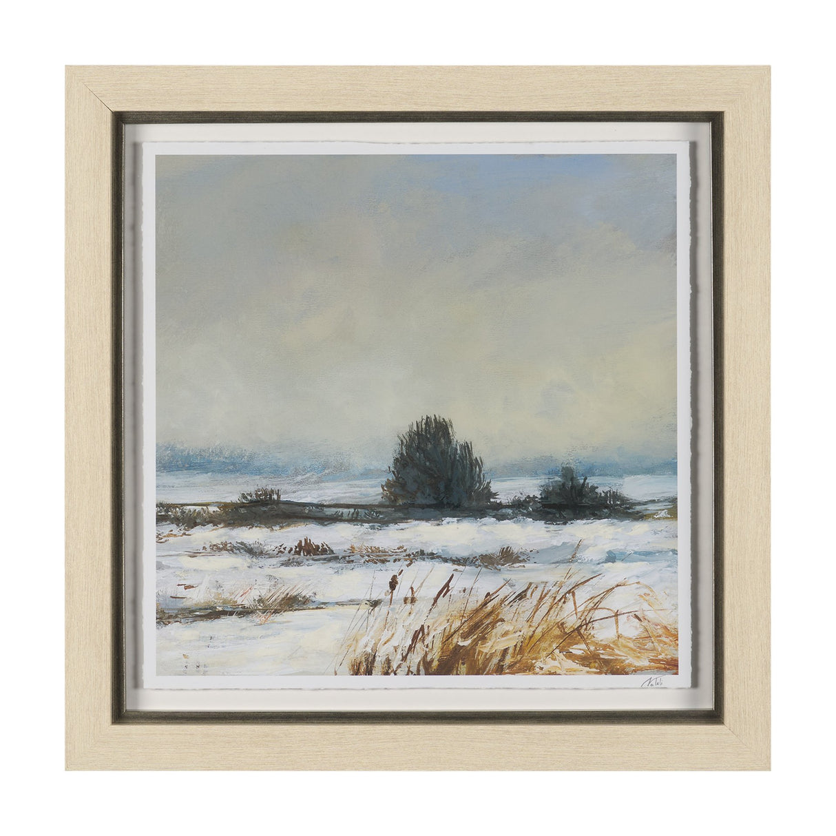 Winter Day III by Mercana Studio Hand Embelished Framed Artwork Matted under Glass from Mercana - Luna Furniture