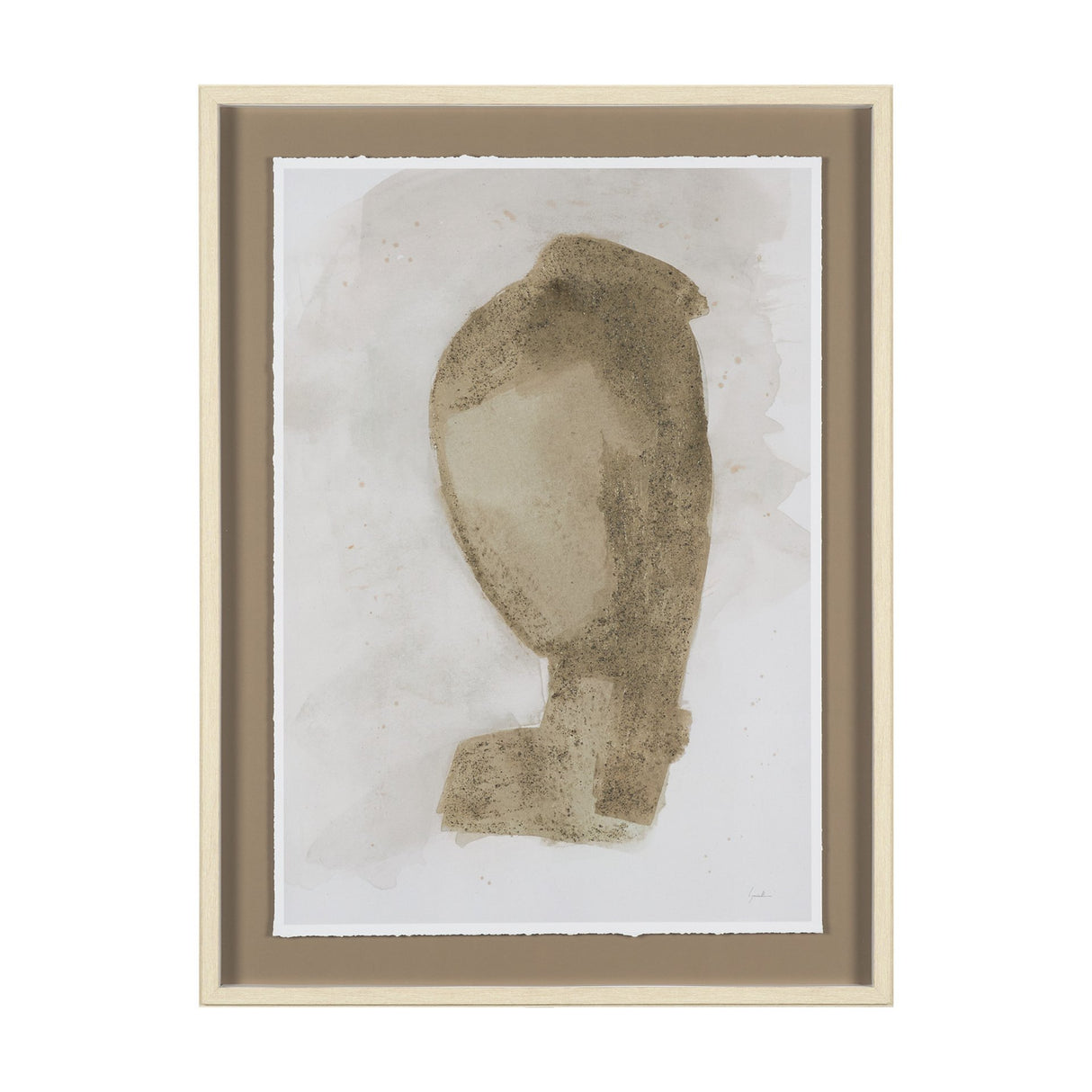 Weathered Silence II by Mercana Studio Hand Embelished Textured Framed Artwork Matted under Glass from Mercana - Luna Furniture
