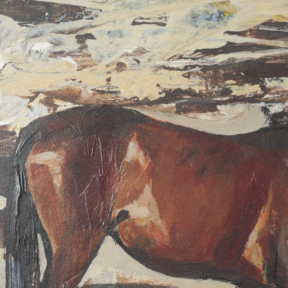 Equine Echoes I by Mercana Studio Hand Embelished Textured Framed Artwork Matted under Glass from Mercana - Luna Furniture