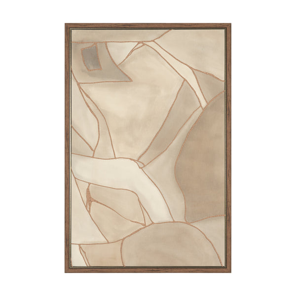 Field Patchwork I by Mercana Studio Handmade Original Framed Canvas Artwork