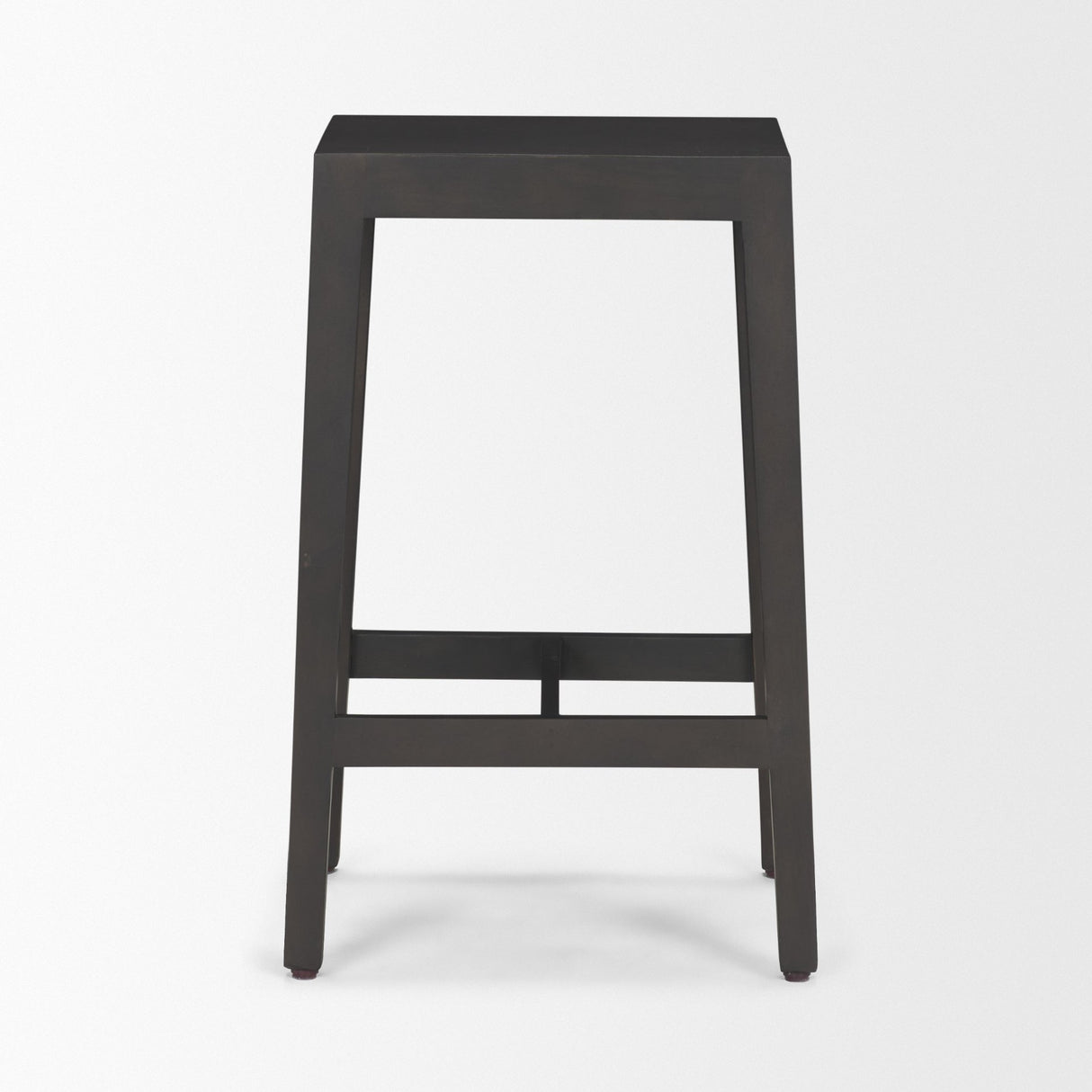 Colony Black-Brown Solid Wood Counter Stool from Mercana - Luna Furniture