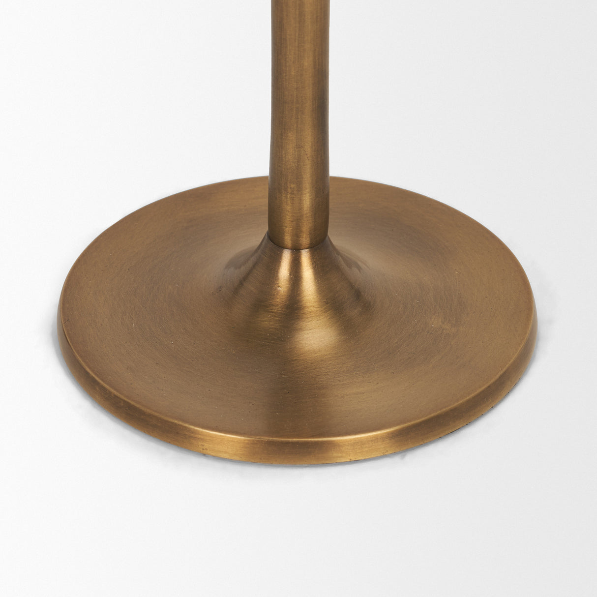 Chantria Large Solid Natural Brass Adjustable Taper Candle Holder from Mercana - Luna Furniture