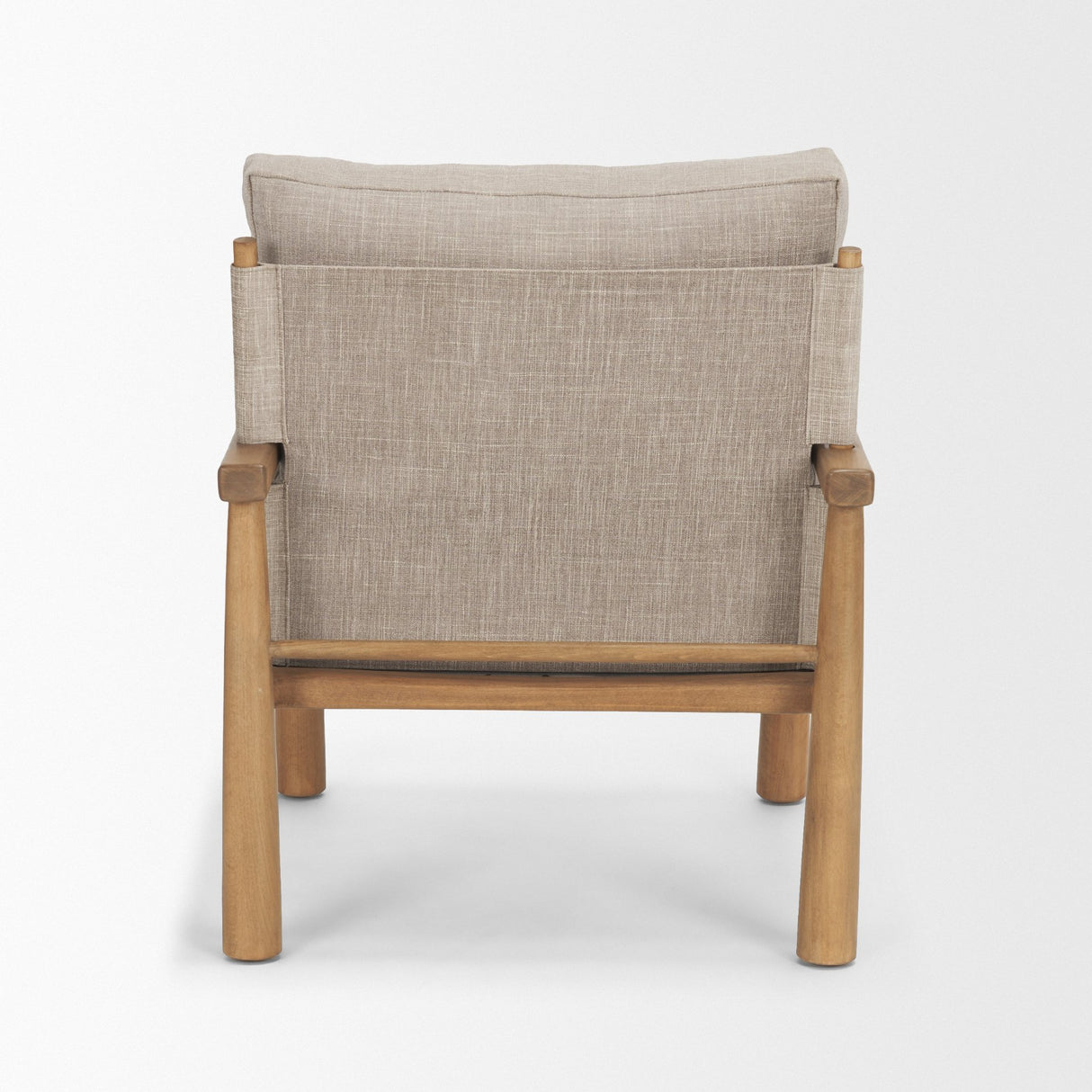 Witton Gray Fabric Beech Wood Slingback Backrest Accent Lounge Chair from Mercana - Luna Furniture