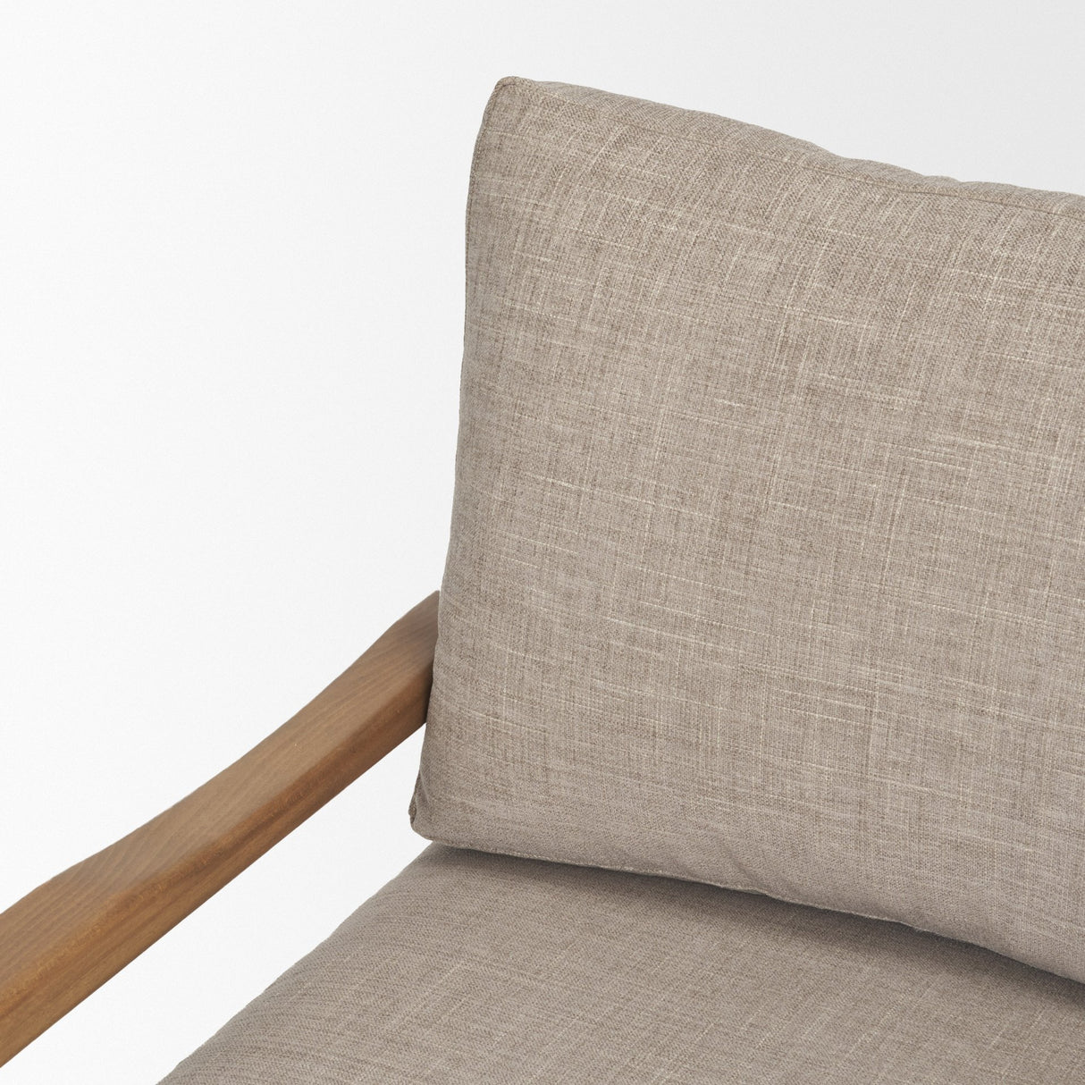 Witton Gray Fabric Beech Wood Slingback Backrest Accent Lounge Chair from Mercana - Luna Furniture