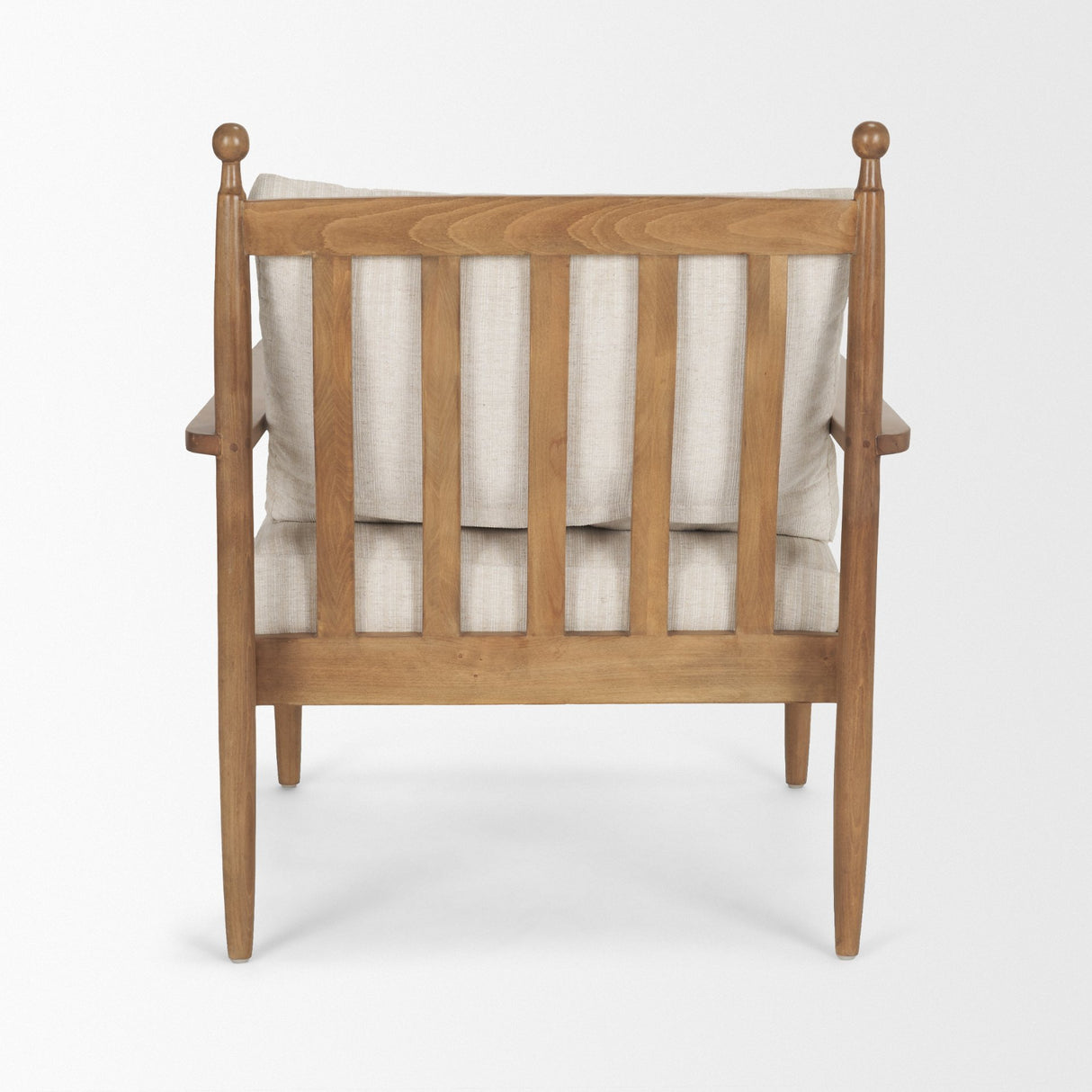 Danni Beige Fabric Beech Wood Framed Accent Lounge Chair from Mercana - Luna Furniture