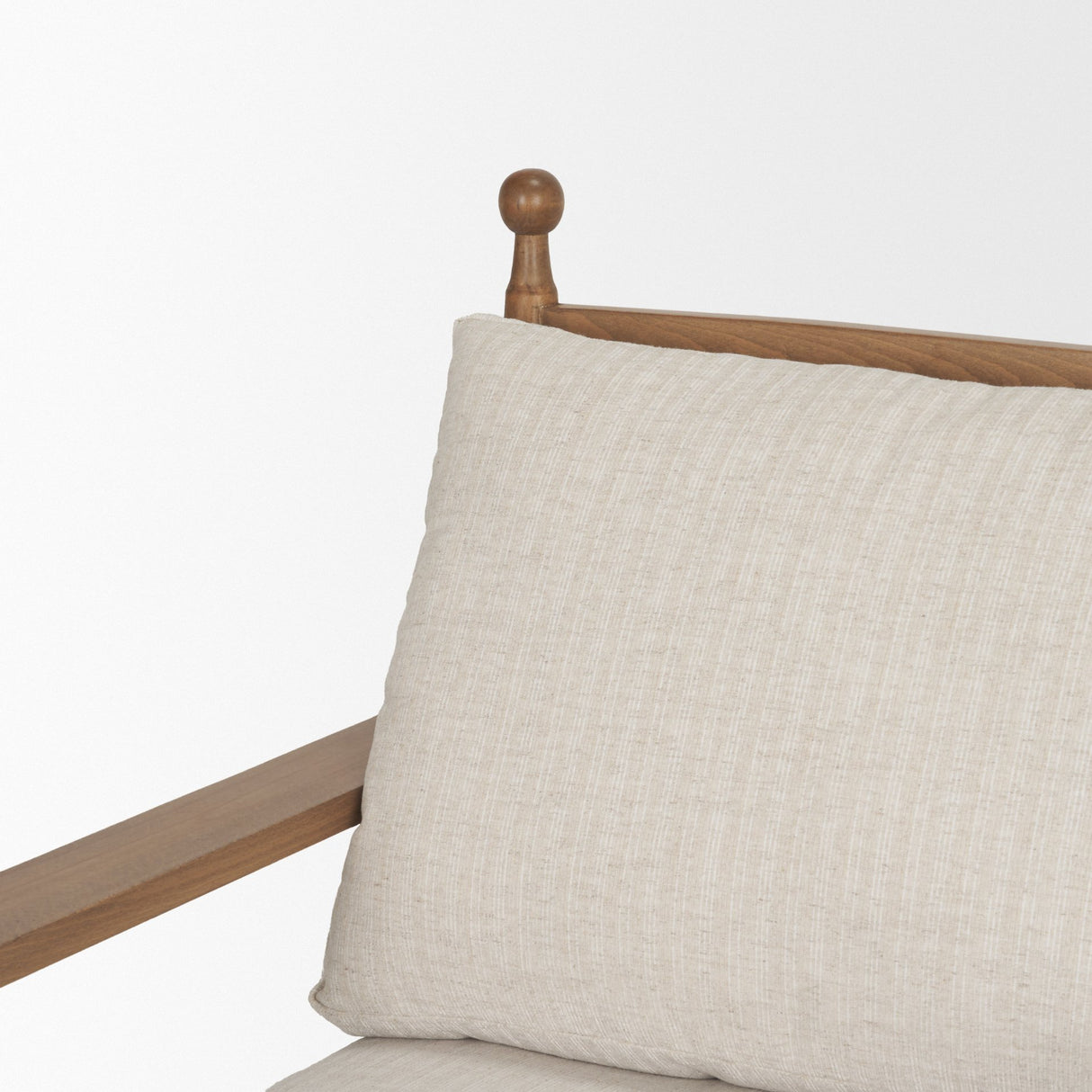 Danni Beige Fabric Beech Wood Framed Accent Lounge Chair from Mercana - Luna Furniture